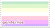 a genderfae flag stamp